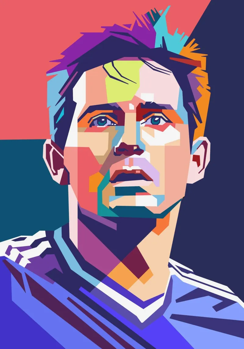 Frank Lampard Leggendario giocatore di calcio poster da Hantamrata