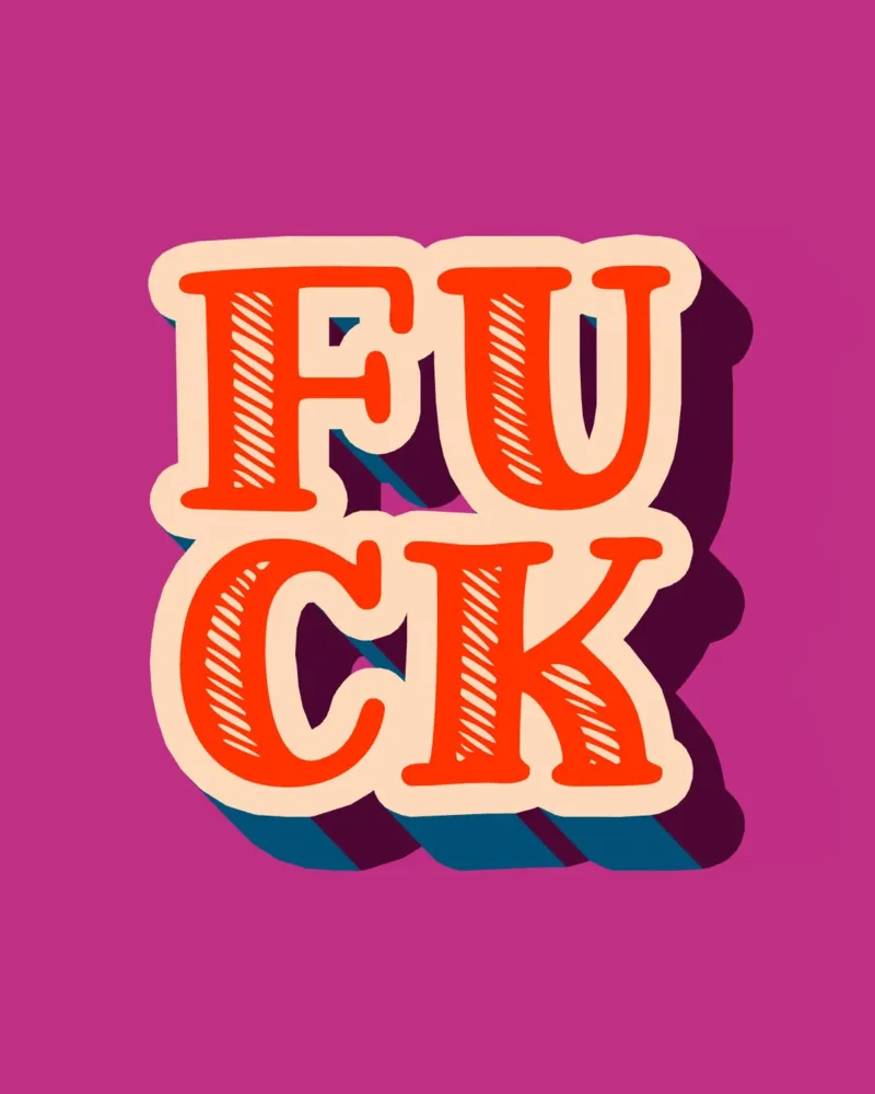f**k! pellicola backlit da Ambition Wall