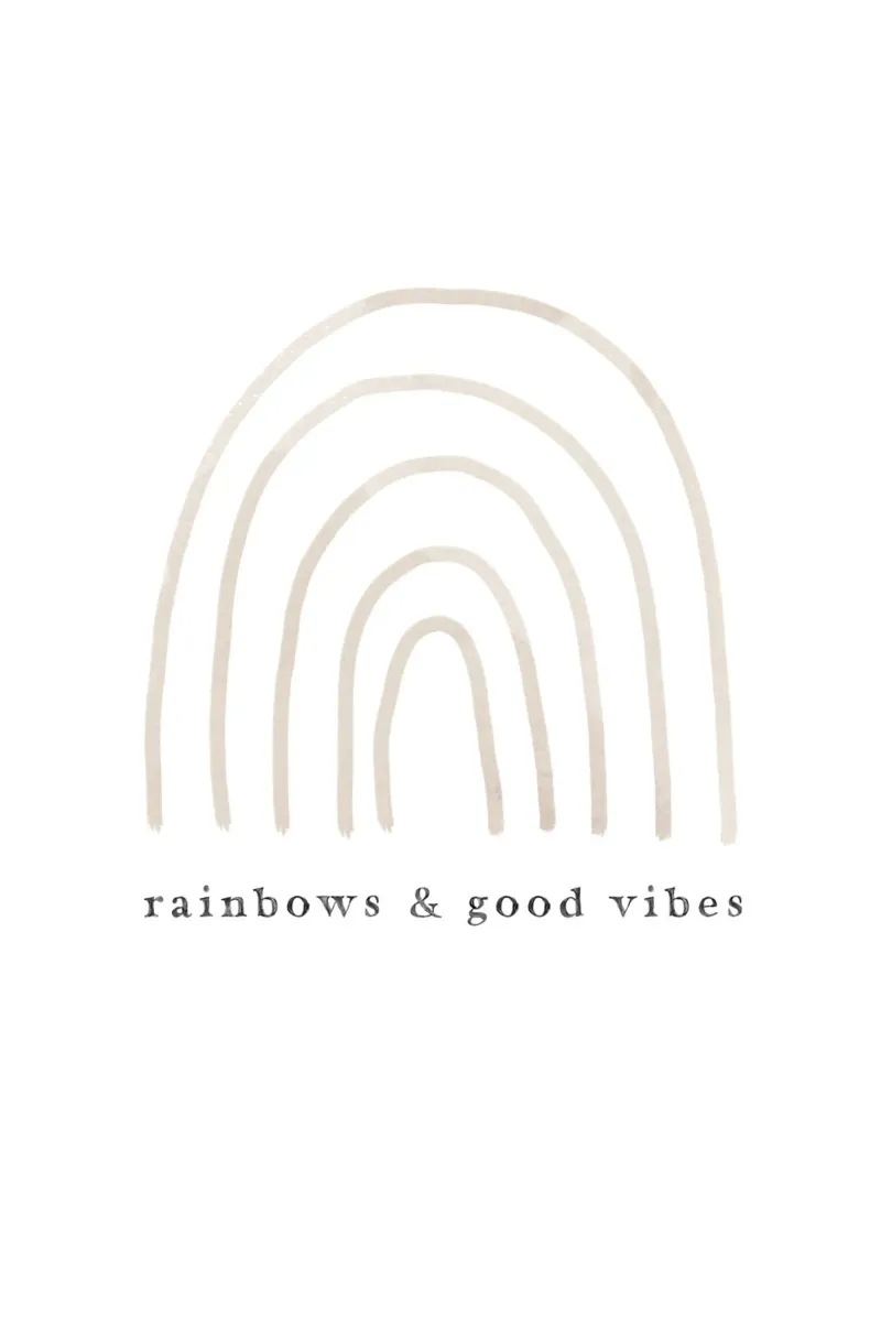 Rainbows and Good Vibes metacrilato de KRUTH DESIGN