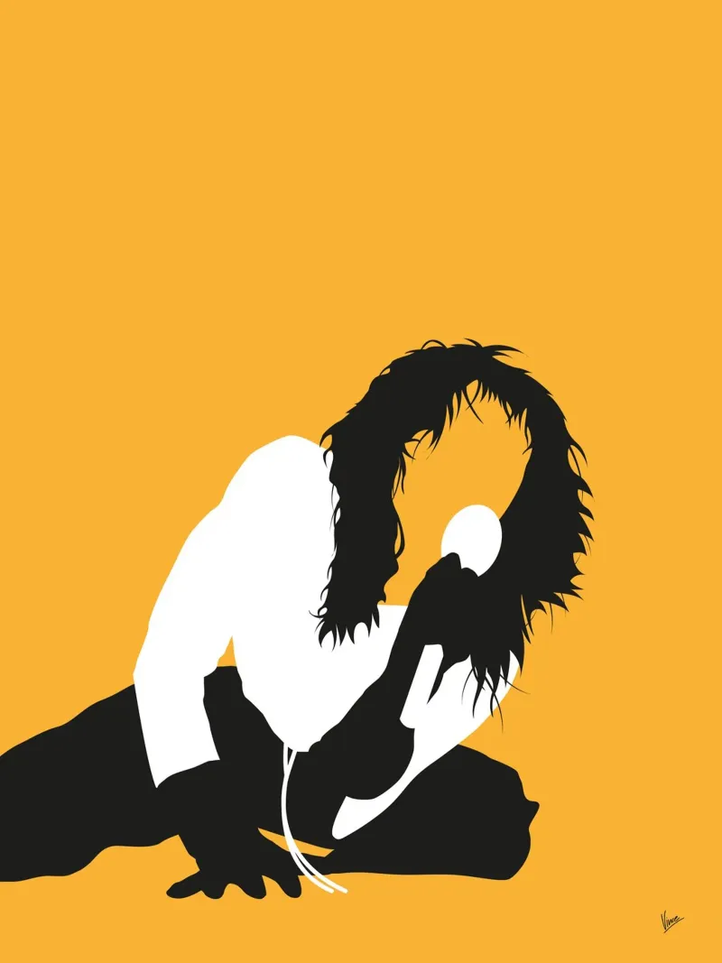 No104 KATE BUSH poster con telaio in alluminio da Iconic Rockstars