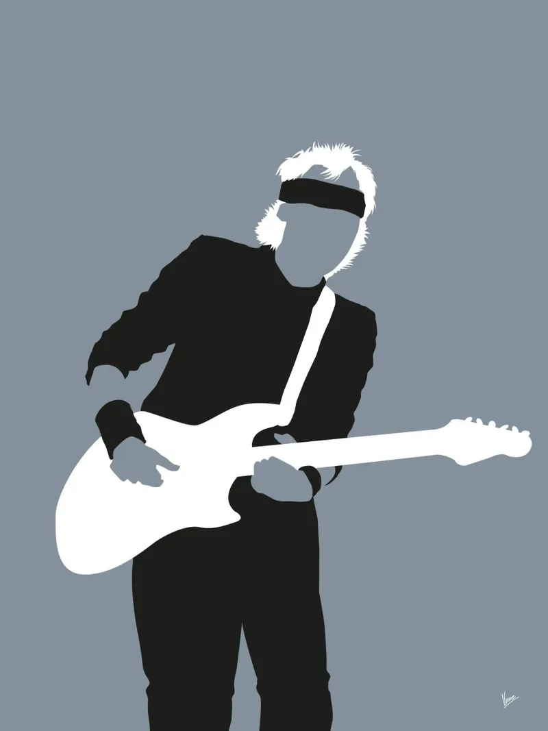 No107 Mark Knopfler pellicola backlit da Iconic Rockstars