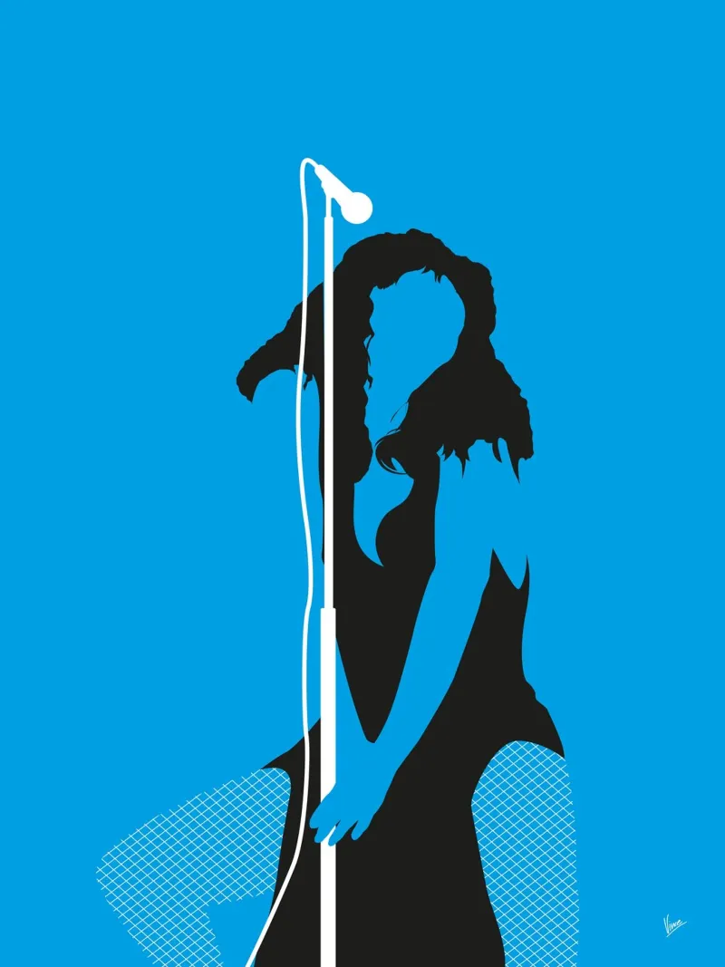No109 DONNA SUMMER poster con telaio in plastica da Iconic Rockstars