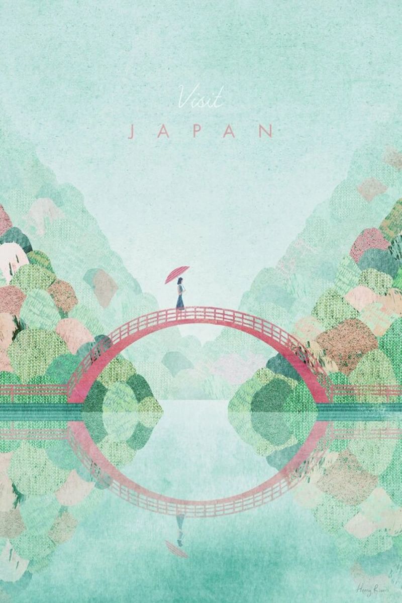 Japan, Autumn Poster von Henry Rivers