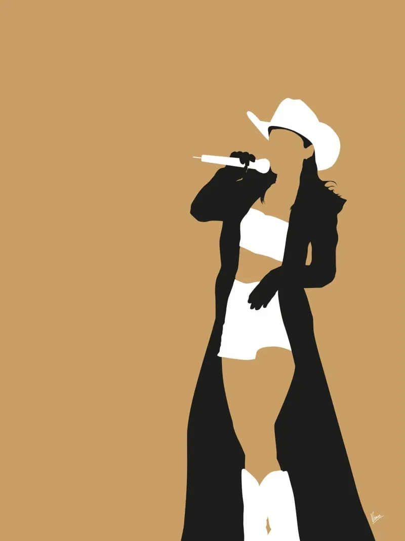No160 Shania Twain tela da Iconic Rockstars