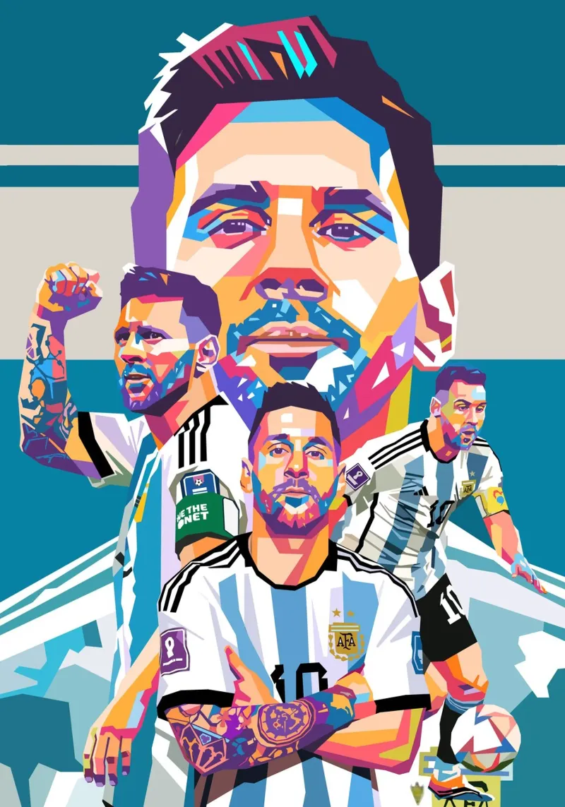 Lionel Messi artwork pellicola backlit da Hantamrata