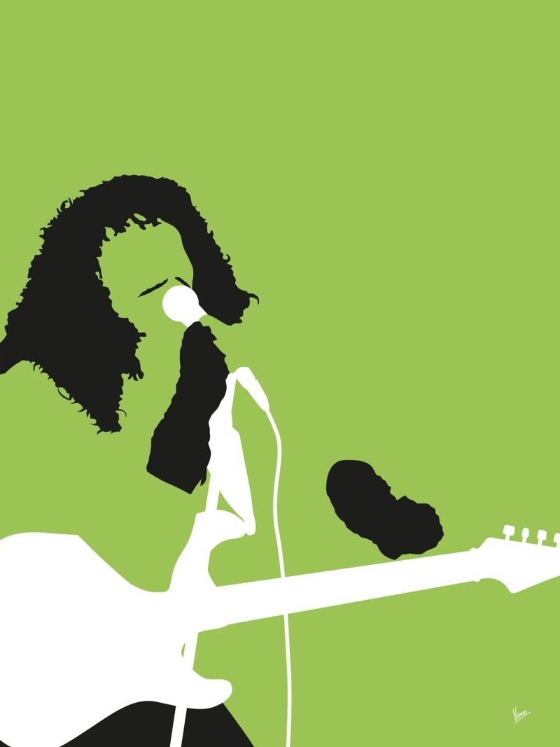 No166 Rick James Poster von Iconic Rockstars