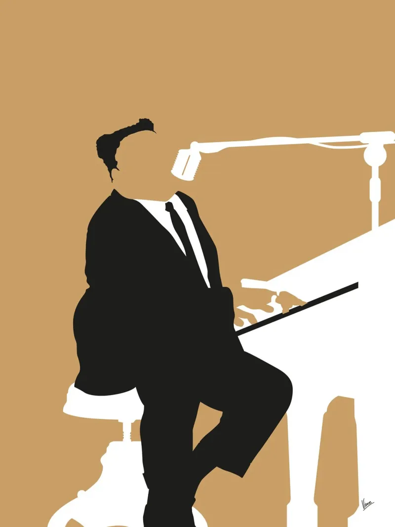 No190 Fats Domino pellicola backlit da Iconic Rockstars
