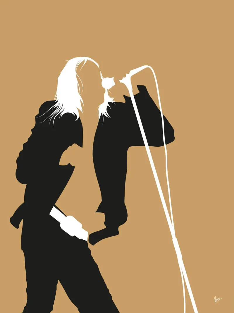 No210 IGGY POP pellicola backlit da Iconic Rockstars