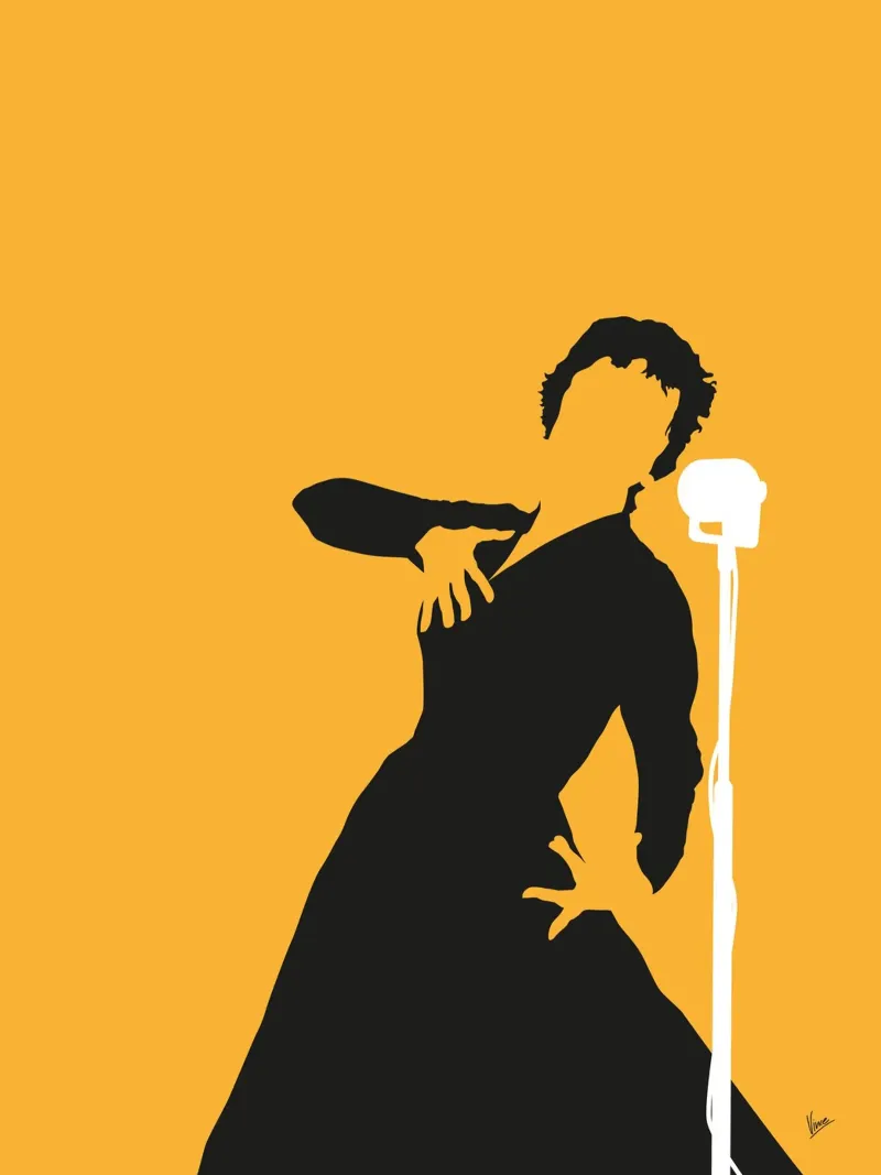 No224 Edith Piaf poster da Iconic Rockstars