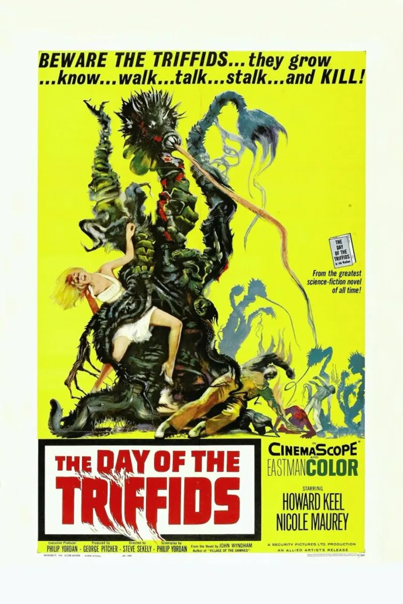 ‘The Day of the Triffids’ Retro Movie Poster carta hahnemühle da Gallery Print and Art Limited
