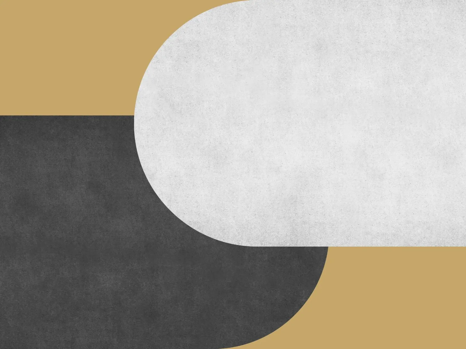 Halfmoon Colorblock - Oro Bianco Nero carta hahnemühle da MoonlightPrint