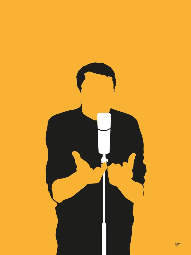 No234 JACQUES BREL pellicola backlit da Iconic Rockstars