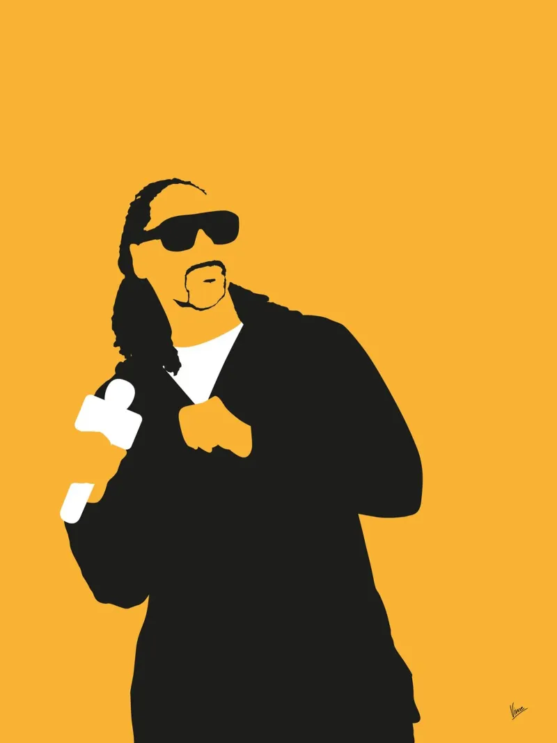 No244 snoop dogg acrylic glass by Iconic Rockstars