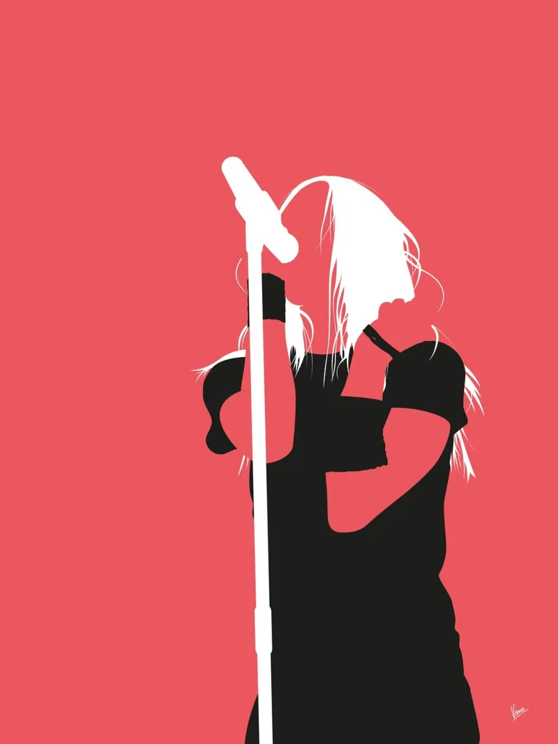 No262 Avril Lavigne pellicola backlit da Iconic Rockstars