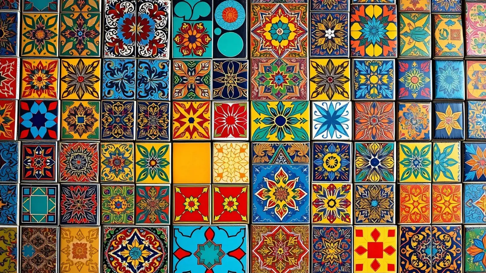 les carreaux de mosaïque présentent des motifs complexes alu dibond de DesignDoodle