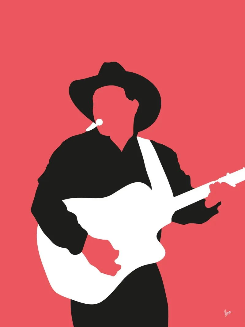 No272 Garth Brooks carta hahnemühle da Iconic Rockstars