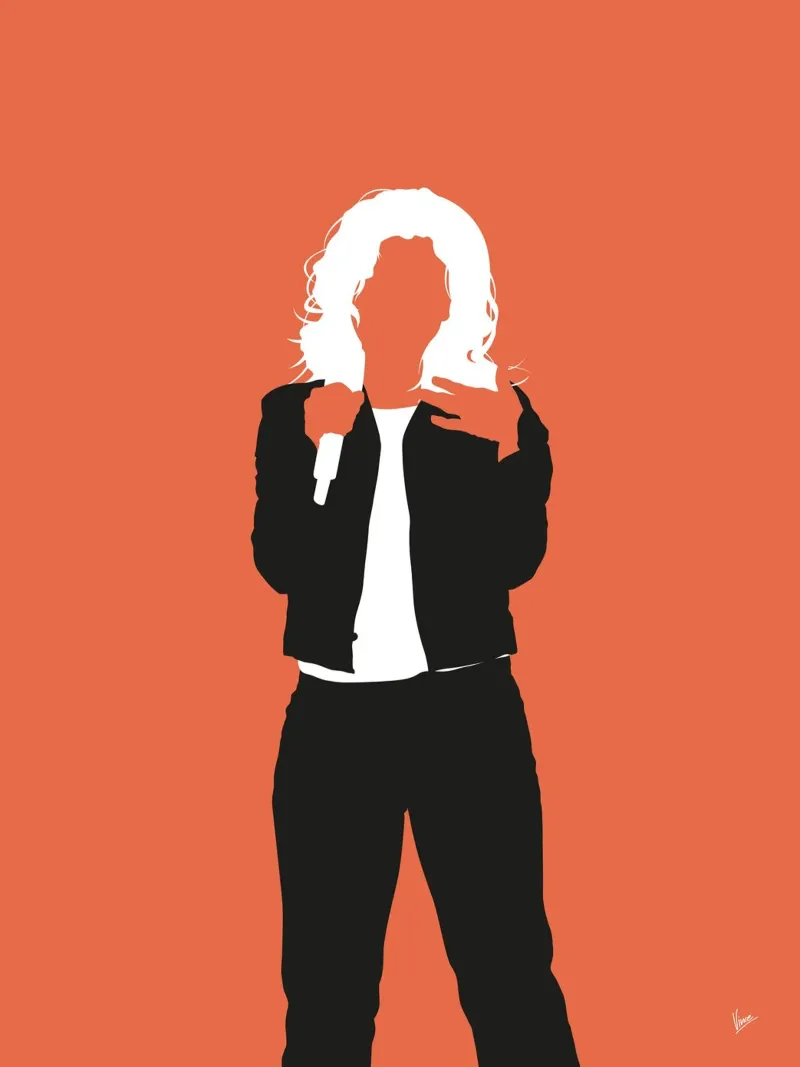 No283 Kelly Clarkson poster con telaio in plastica da Iconic Rockstars