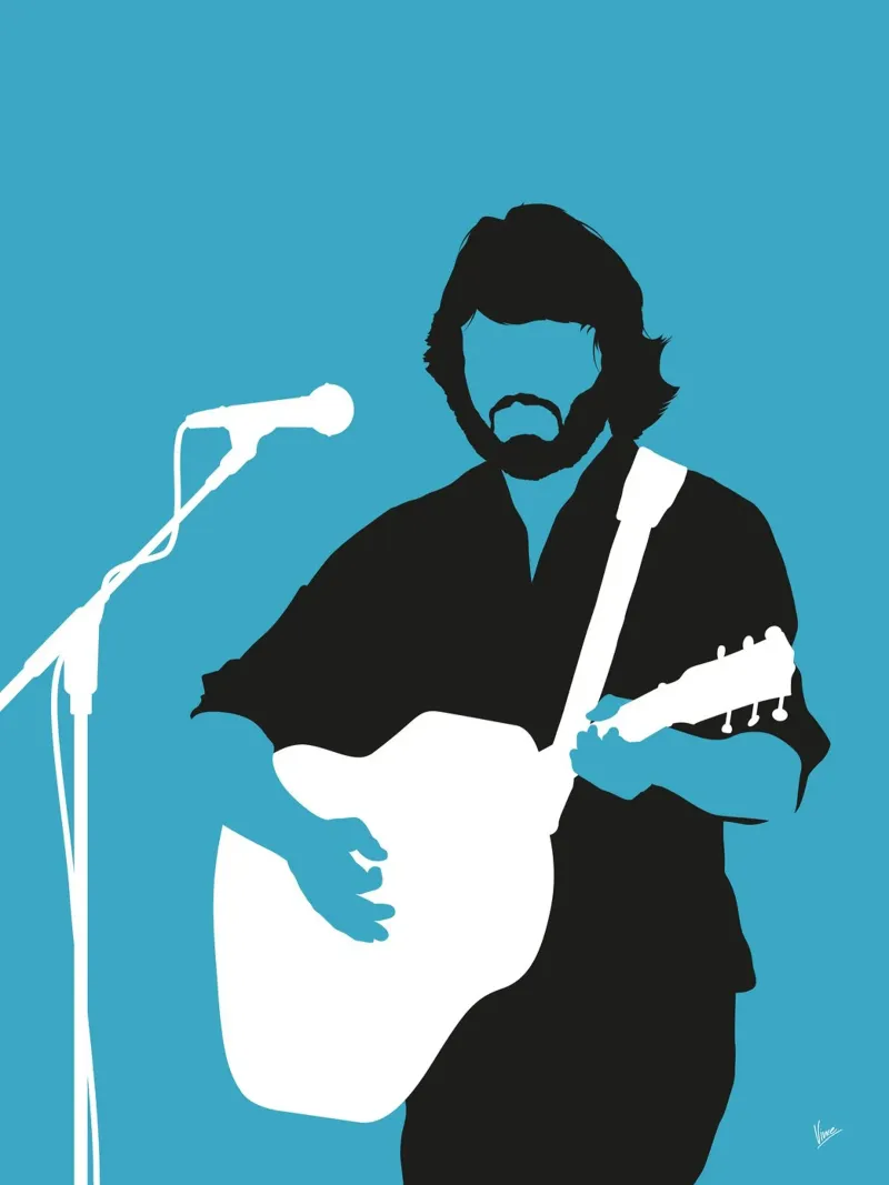 No285 Kris Kristofferson poster con telaio in plastica da Iconic Rockstars