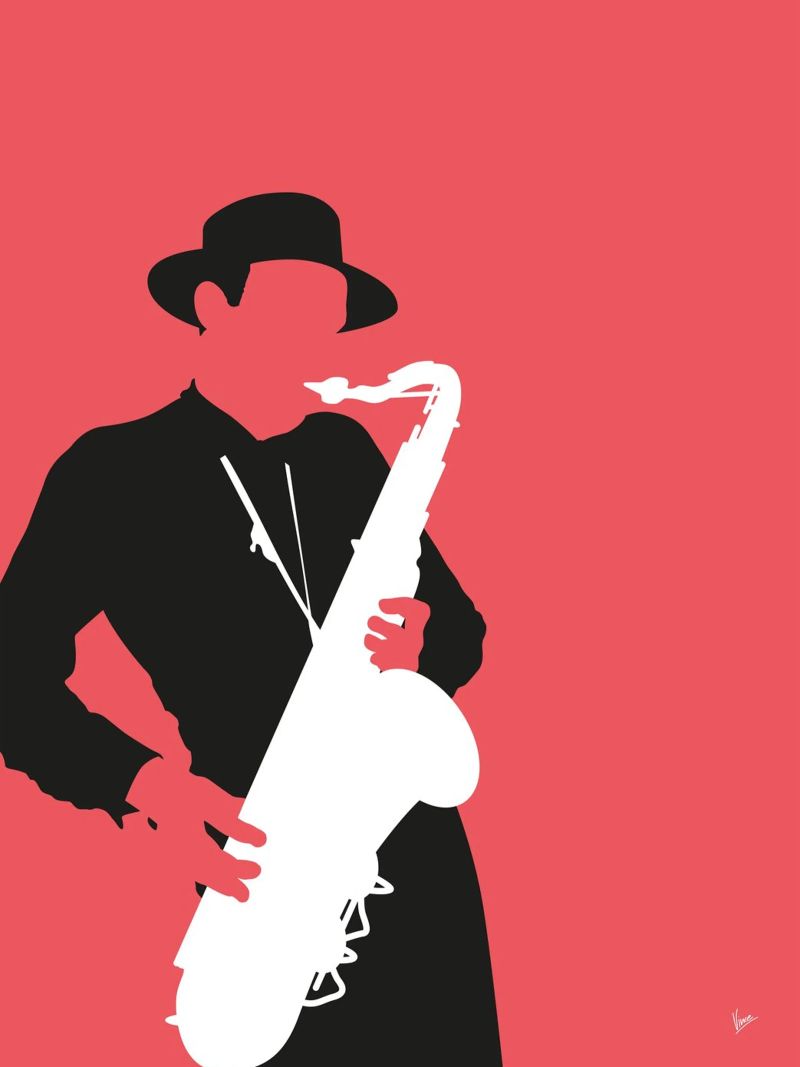 No302 Dexter Gordon Poster von Iconic Rockstars