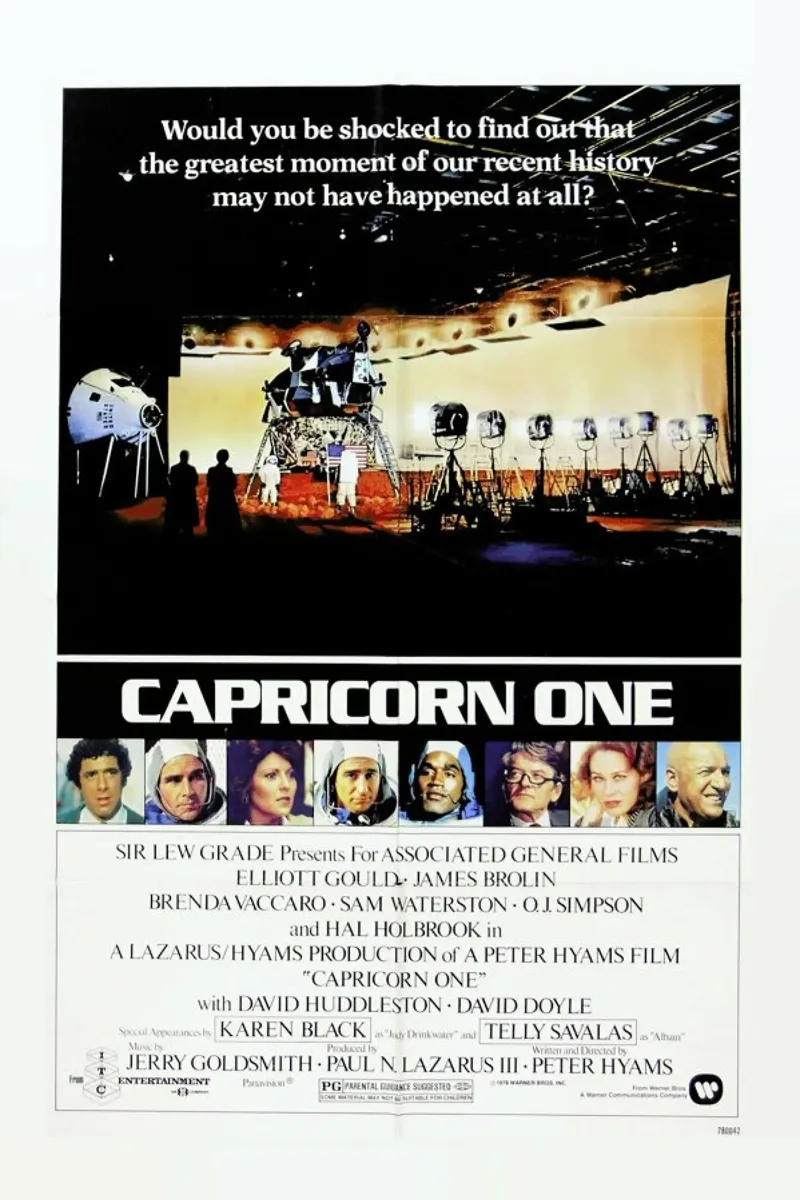 ‘Capricorn One’ Retro Movie Poster pellicola backlit da Gallery Print and Art Limited