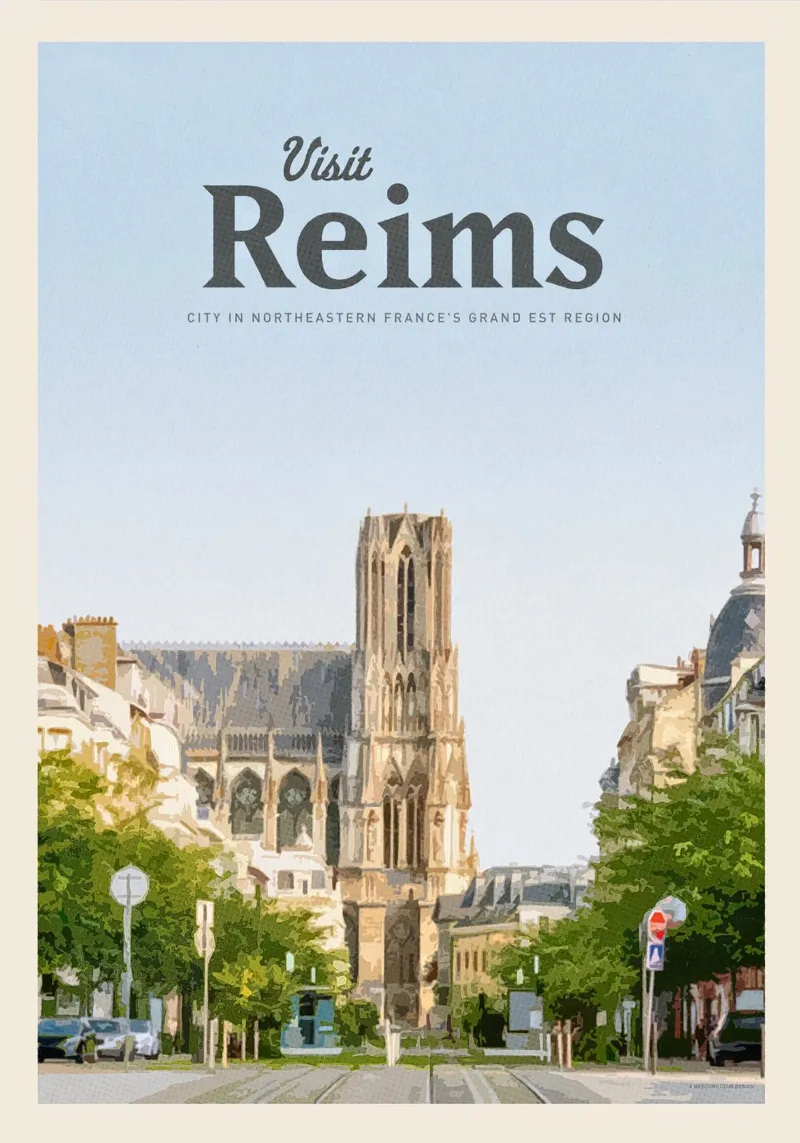 Reizen naar Reims canvas met Baklijst van Mercury Club