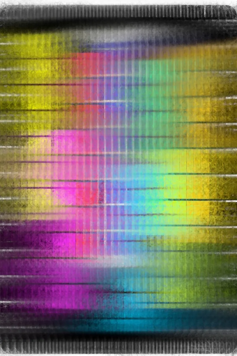 Slightly blurred colour spectrum on a black background hahnemühle by Gürsel Yesil Digital Art