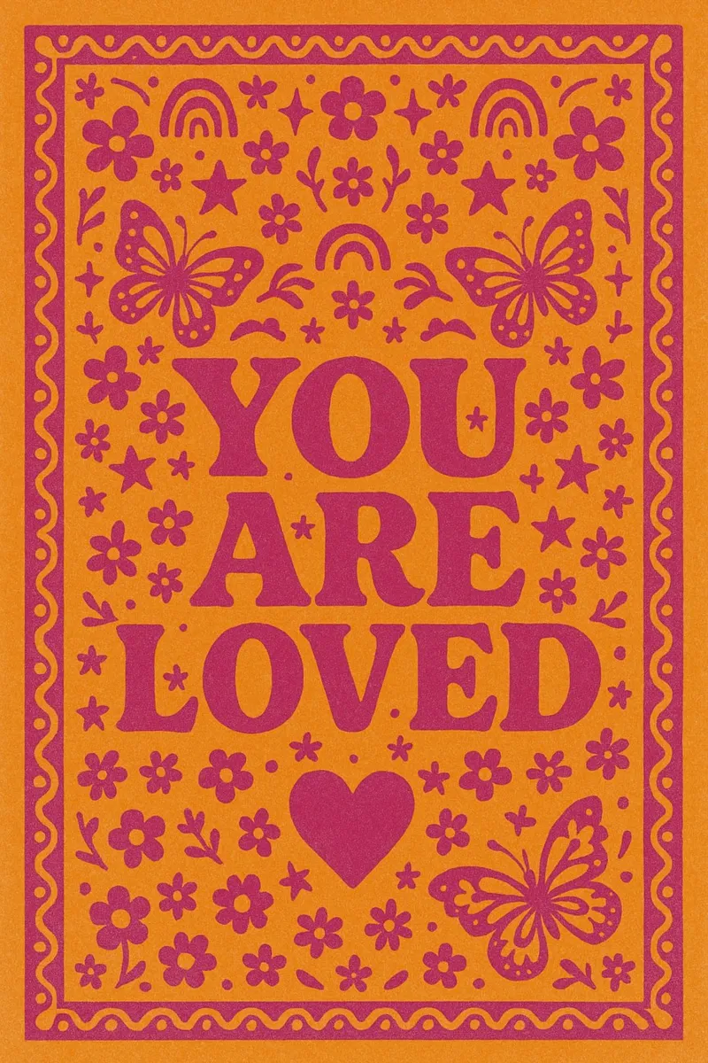 You are Loved pellicola backlit da Wall of Whispers