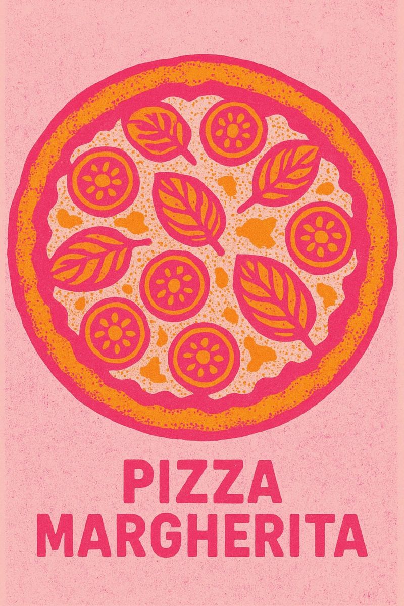Pizza Margherita poster de Gypsy Galleria