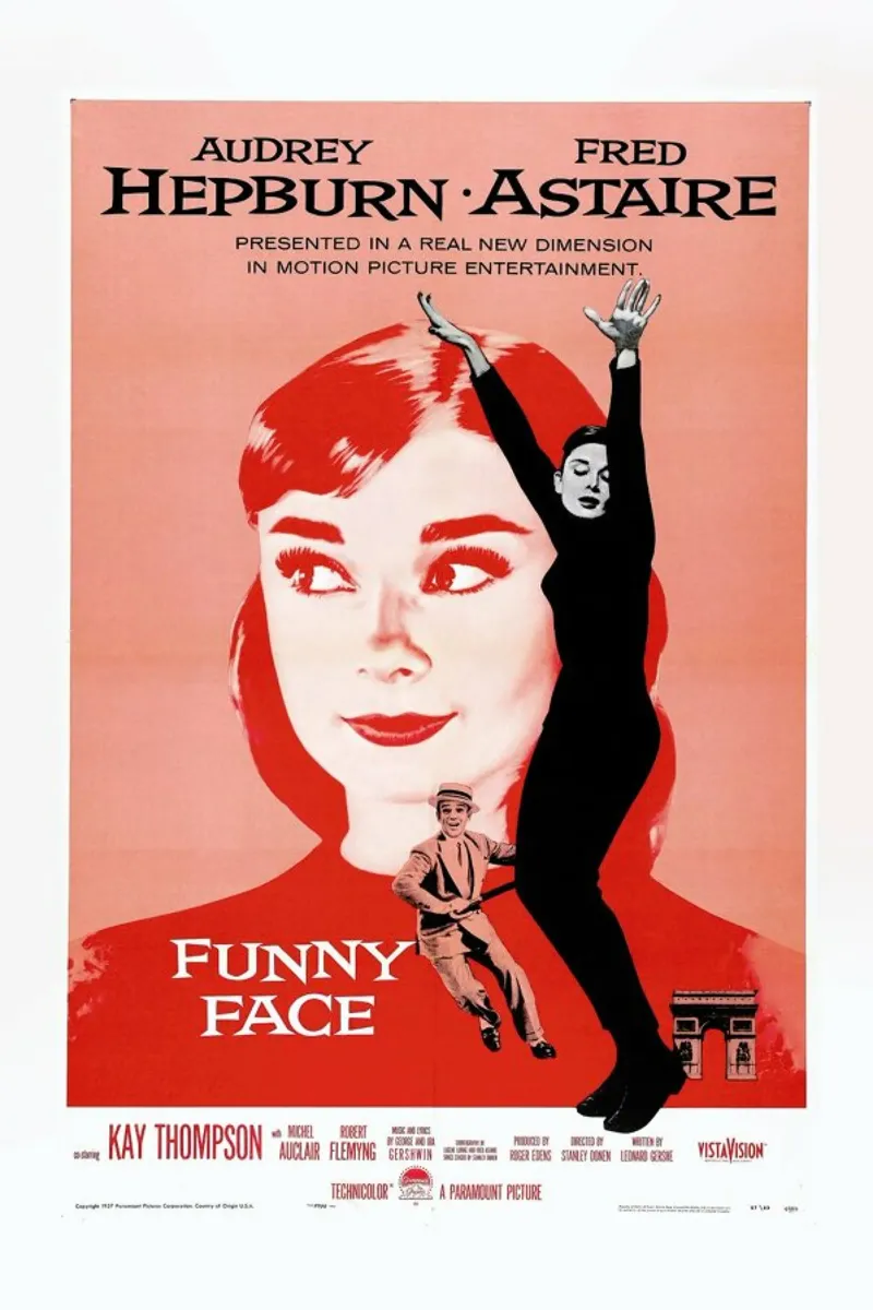 ‘Funny Face’ Retro Movie Poster pellicola backlit da Gallery Print and Art Limited