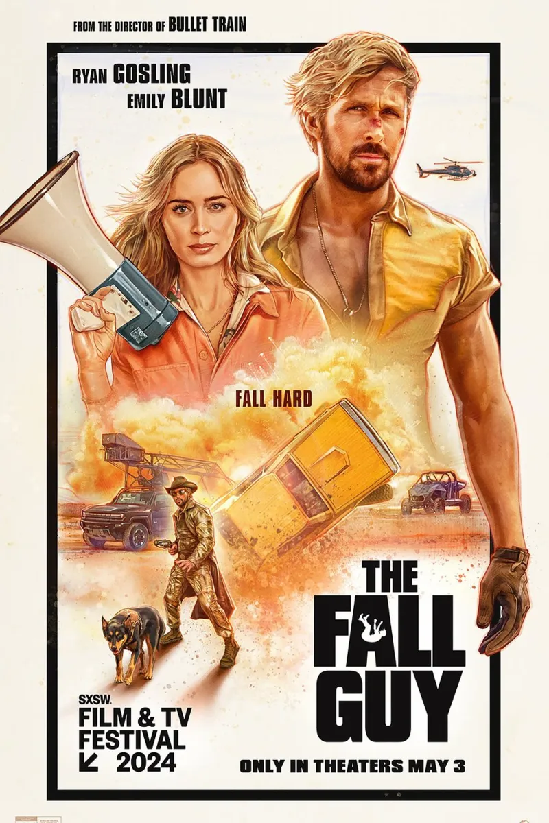 The Fall Guy Movie pellicola backlit da Attaboy Dsgn