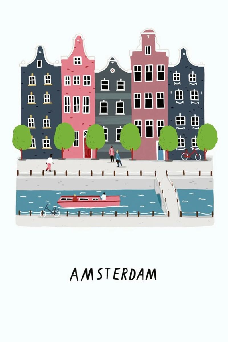 Amsterdam poster van Alex Foster