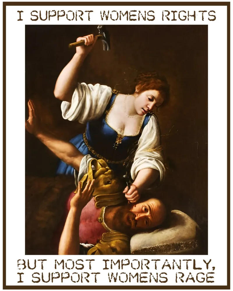I diritti della donna non sono stati violati. poster con telaio in legno da rangginangs