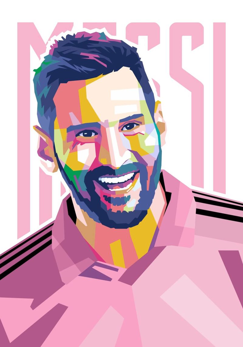 Messi Intermiami pellicola backlit da WPAP MALANG