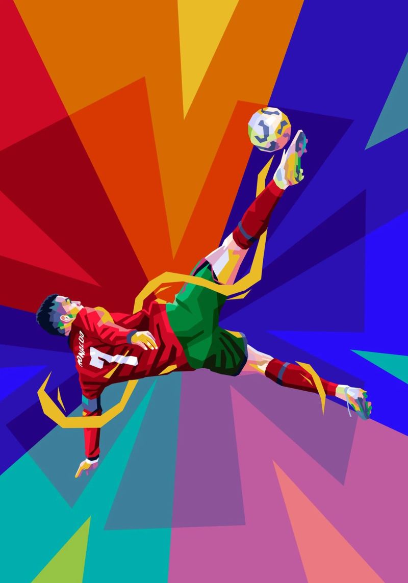 Ronaldo WPAP poster de WPAP MALANG