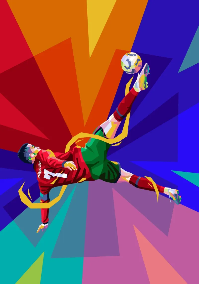 Ronaldo WPAP pellicola backlit da WPAP MALANG
