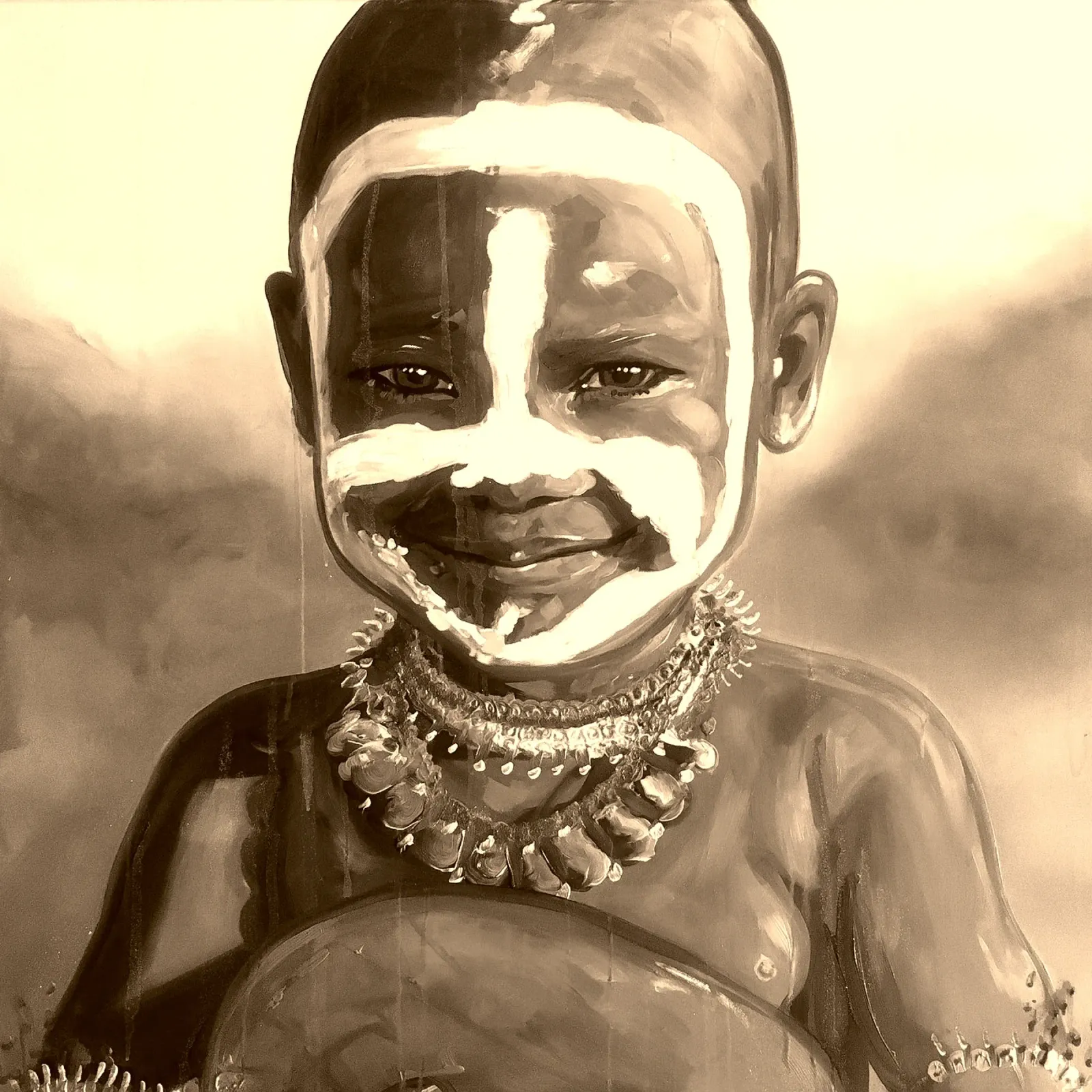 Smile from Kenia alluminio dibond da Happy 😃 Art 🎨 by Christine Schnoell