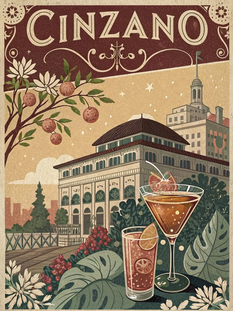 Cinzano vintage poster poster da 🎁 ARTVI-SHOP