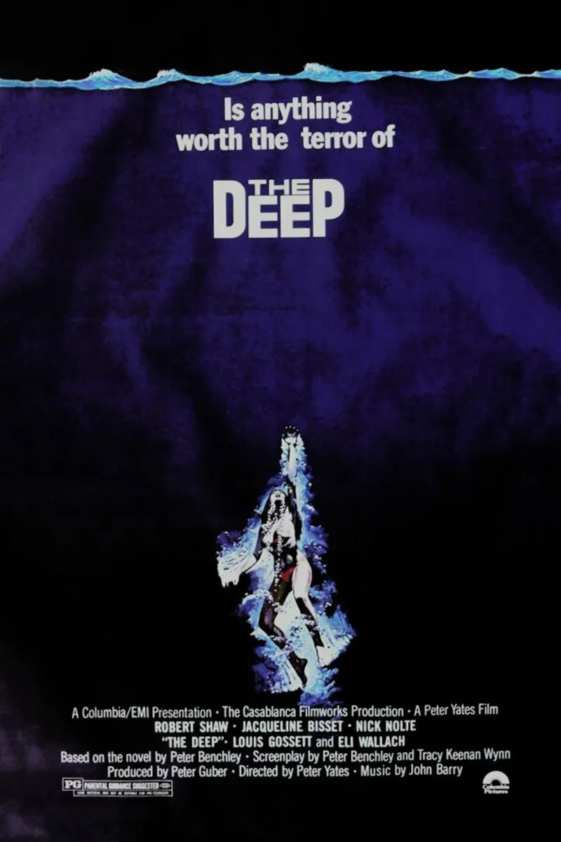 ‘The Deep’ Retro Movie Poster pellicola backlit da Gallery Print and Art Limited