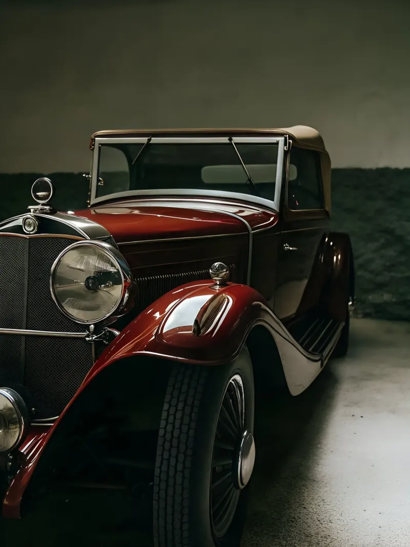 Auto d'epoca rossa unica nel suo genere pellicola backlit da CAR EDITION