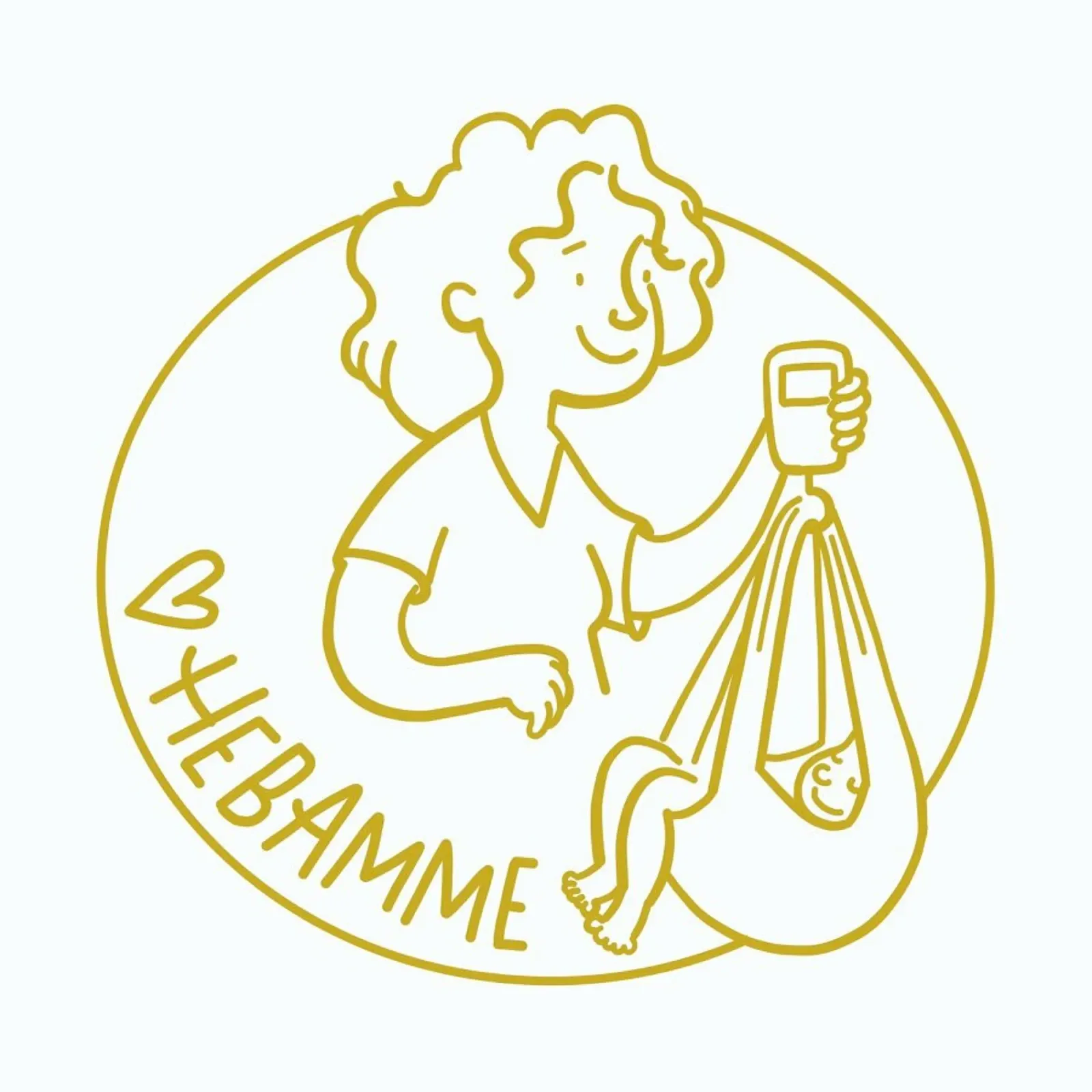 Mierau Hebamme Gold hahnemühle van Geborgen Wachsen x JUNIQE