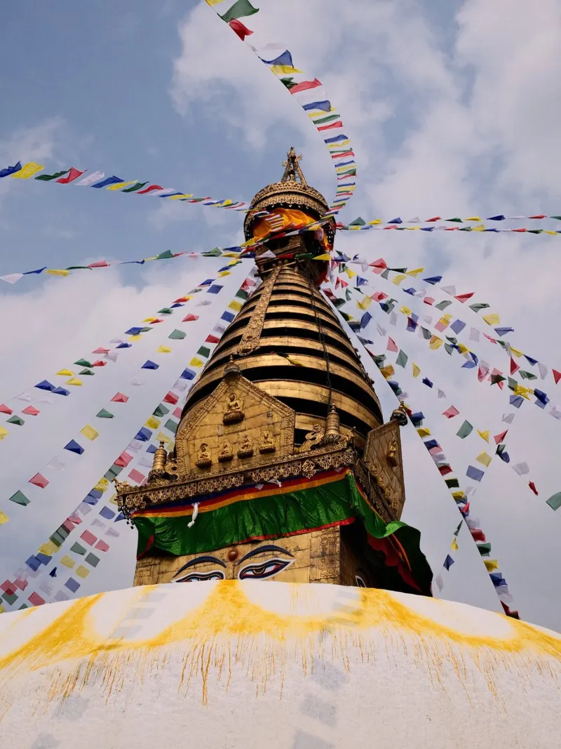Eyes of Enlightenment Stupa alluminio dibond da FujiPrints