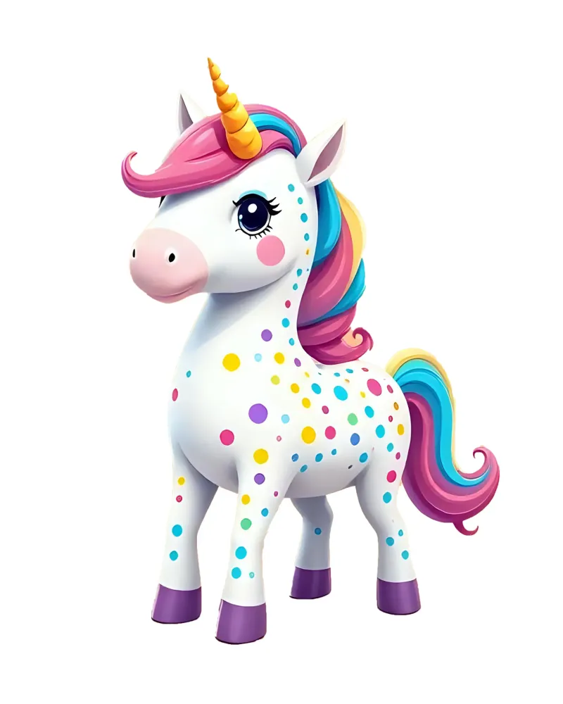 Unicorn_2a canvas with Floater frame by Tierisch bunt by LK