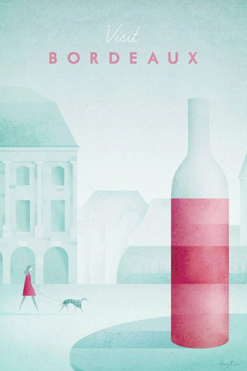 Bordeaux poster by Henry Rivers