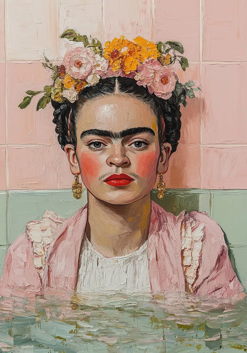Frida Kahlo - L'esilio interiore poster da Fantasias Florales