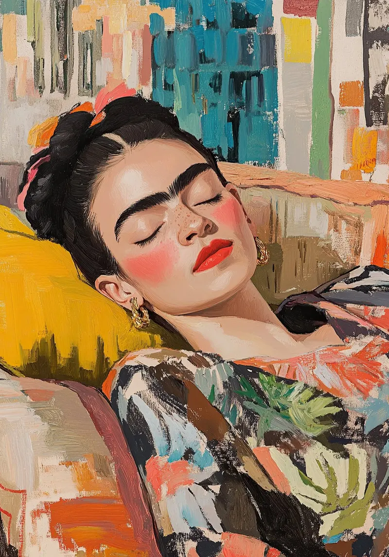 Frida Kahlo - La fenice che è in me pellicola backlit da Fantasias Florales
