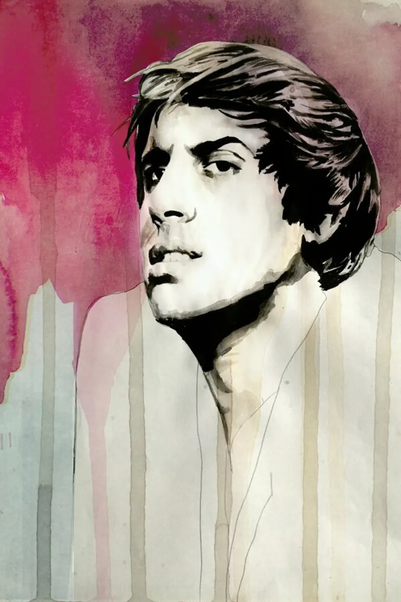 Adriano Celentano carta hahnemühle da David Diehl