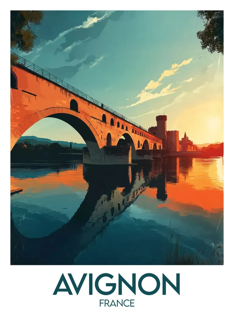 Affiche Avignon metacrilato de Frame the World