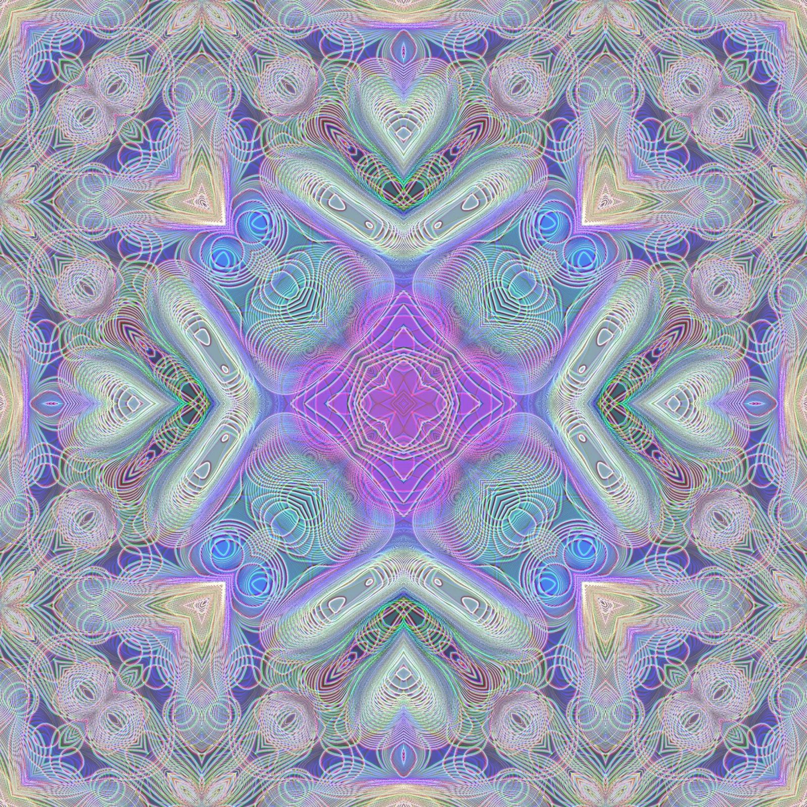 Caleidoscopio di colori vivaci, linee e contorni ordinati pellicola backlit da Gürsel Yesil Digital Art