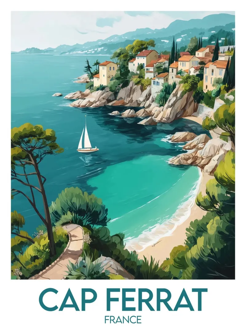 Affiche Cap Ferrat poster da Frame the World