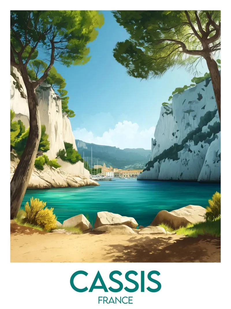 Affiche Cassis carta hahnemühle da Frame the World